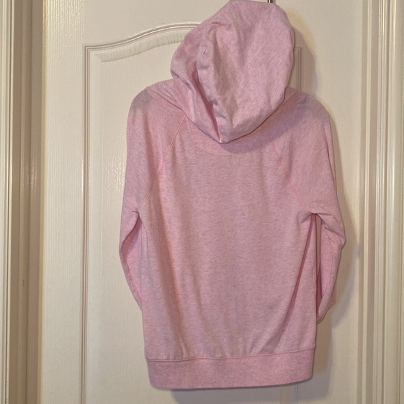 Victoria Secret PINK Lightweight Light Pink Perfect Zip Hoodie Size Medium EUC - Picture 3 of 14